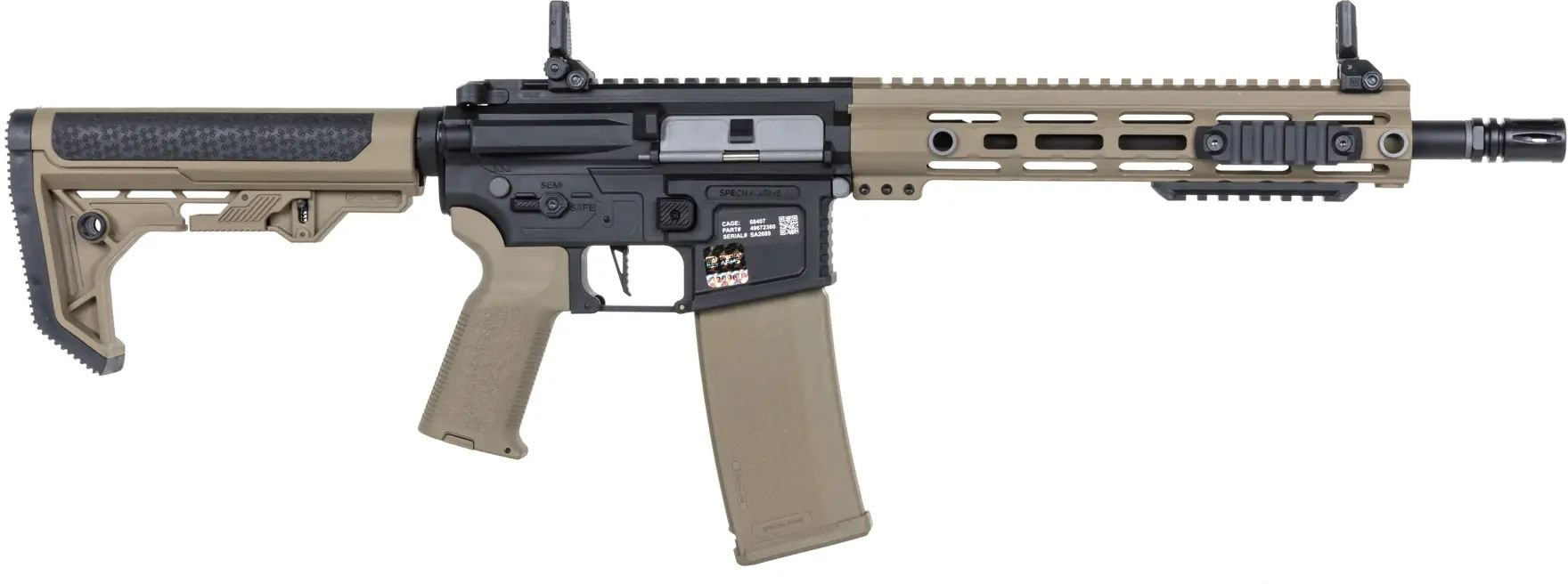 SPECNA ARMS M4 FLEX Light Ops / New Receiver HAL ETU Gen.II - half tan (SA-F05-RL)
