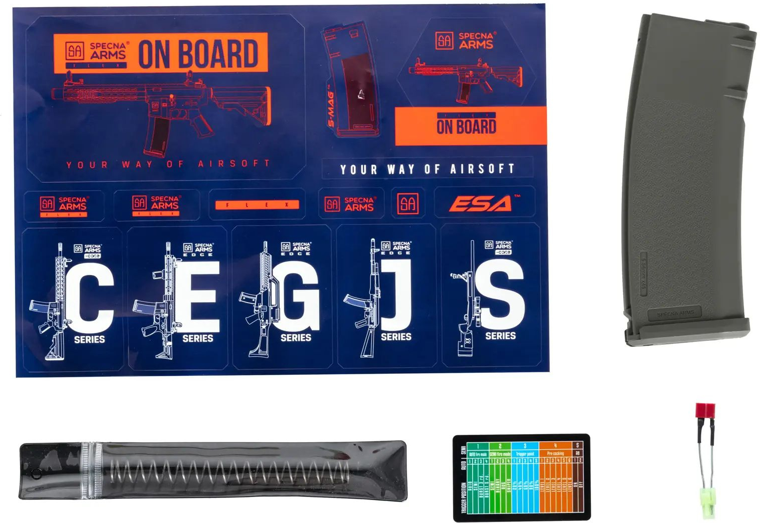 SPECNA ARMS M4 FLEX Light Ops / New Receiver HAL ETU Gen.II - olive (SA-F05-RL)