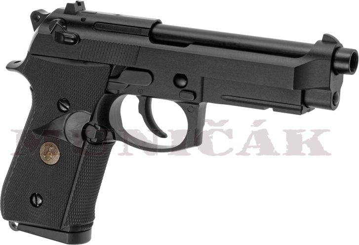 WE GBB M9 A1 Full Metal CO2 - čierna