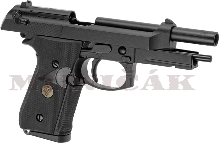 WE GBB M9 A1 Full Metal CO2 - čierna