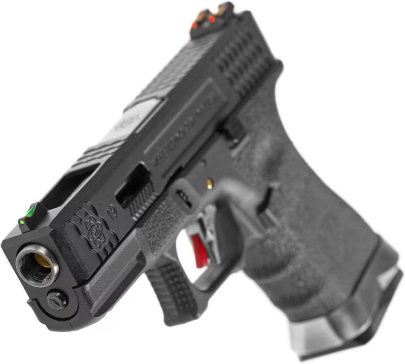 WE GBB G-Force 19 BK Silver Barrel Metal - black