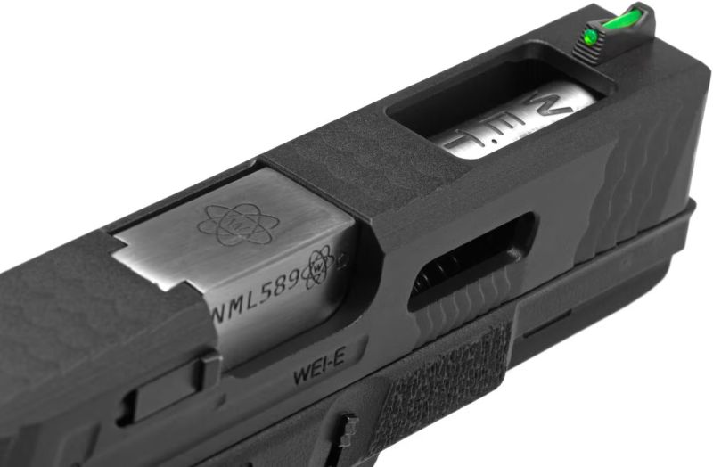 WE GBB G-Force 19 BK Silver Barrel Metal - black
