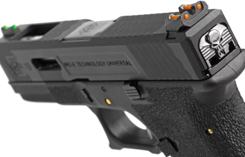 WE GBB G-Force 19 BK Silver Barrel Metal - black