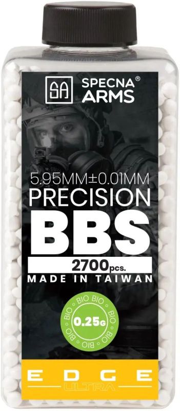 SPECNA ARMS BB EDGE ULTRA BIO 0,25g / 2700ks / 675g precision white