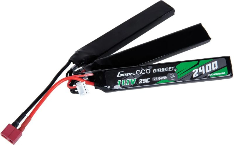 GENS ACE LiPo batéria 11,1V 2400mAh 3S 25C TDean (3pack)