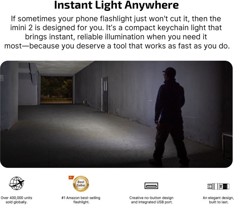 OLIGHT Svietidlo Imini 2, 50 lm - dream blue