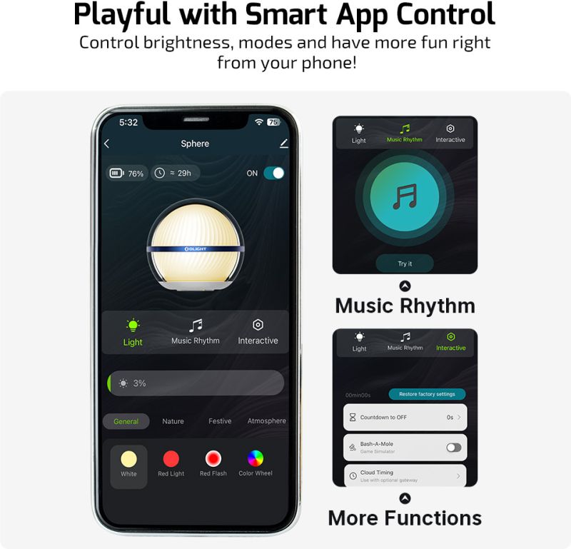 OLIGHT Lampášik Sphere C Ambient Light 75lm