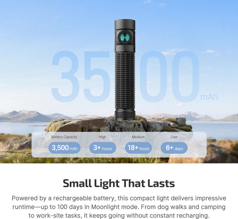 OLIGHT Svietidlo Baton 4 Pro CW - matte black