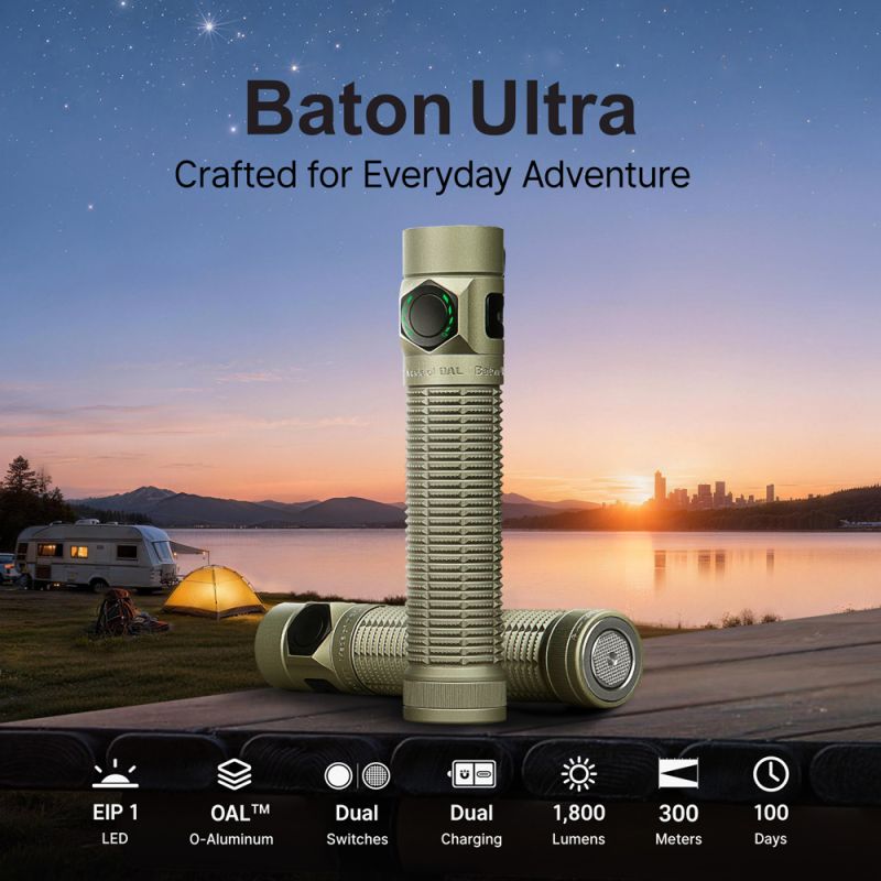 OLIGHT Svietidlo Baton Ultra - olive green