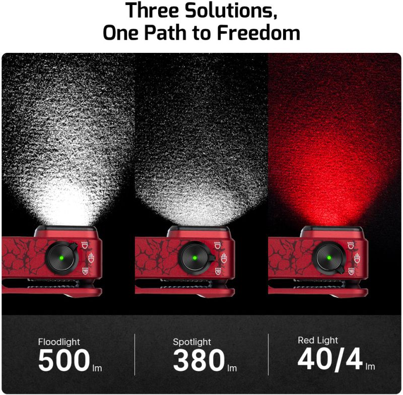 OLIGHT Svietidlo Oclip Pro 500lm - molten lava