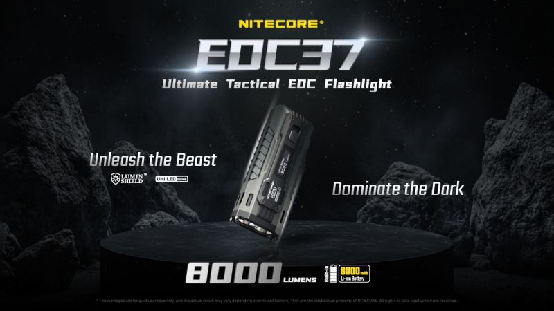 NITECORE Svietidlo EDC37 Ultimate Tactical - black (NC-EDC37)