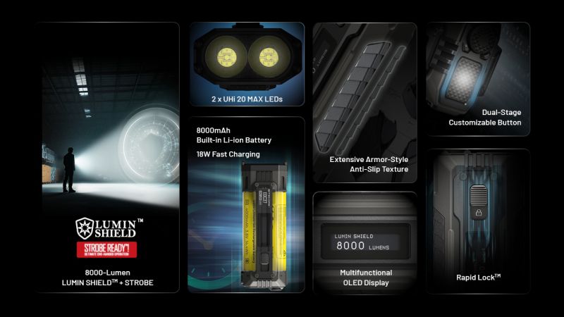 NITECORE Svietidlo EDC37 Ultimate Tactical - black (NC-EDC37)