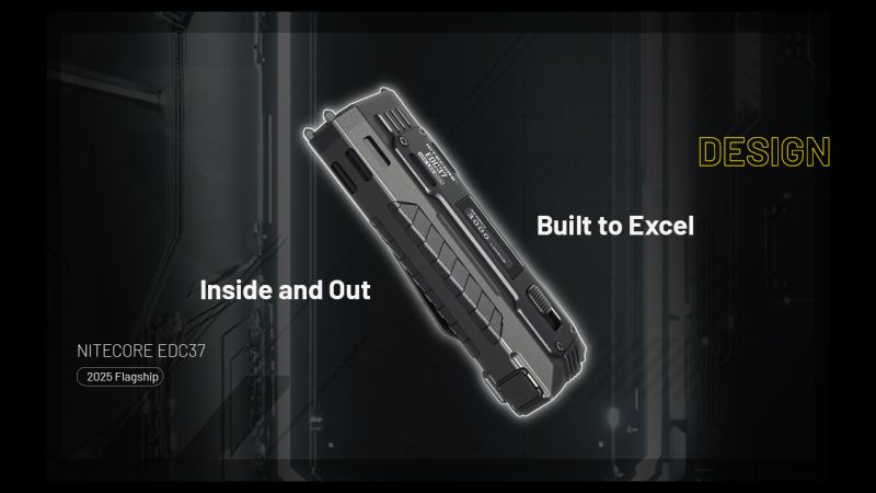 NITECORE Svietidlo EDC37 Ultimate Tactical - black (NC-EDC37)