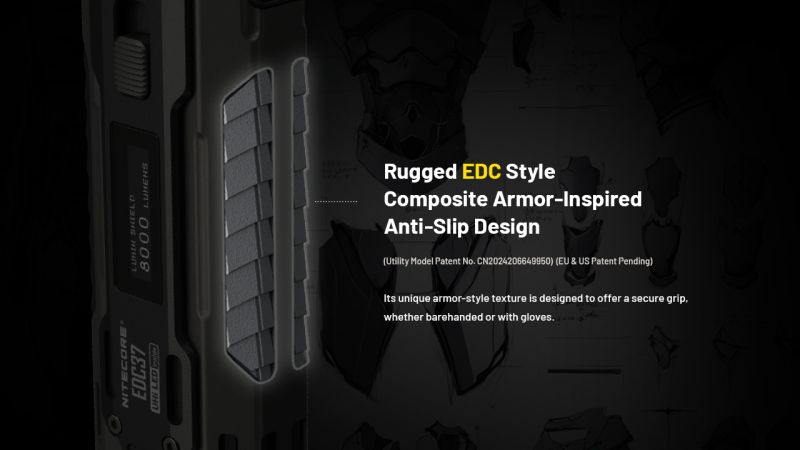 NITECORE Svietidlo EDC37 Ultimate Tactical - black (NC-EDC37)