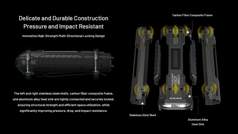 NITECORE Svietidlo EDC37 Ultimate Tactical - black (NC-EDC37)