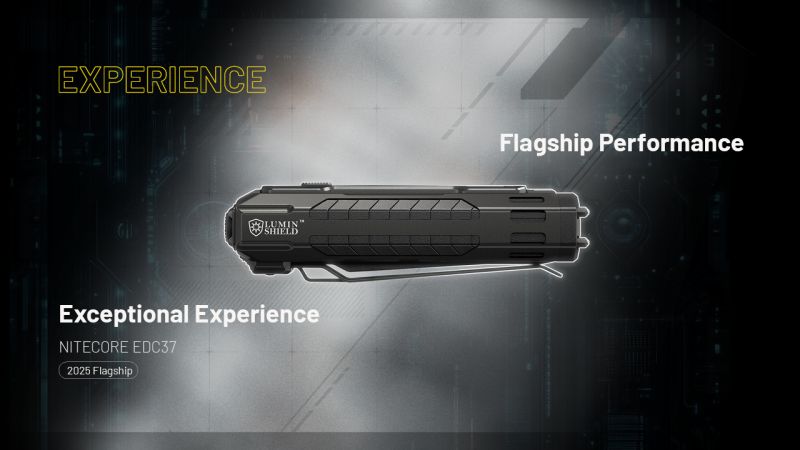 NITECORE Svietidlo EDC37 Ultimate Tactical - black (NC-EDC37)