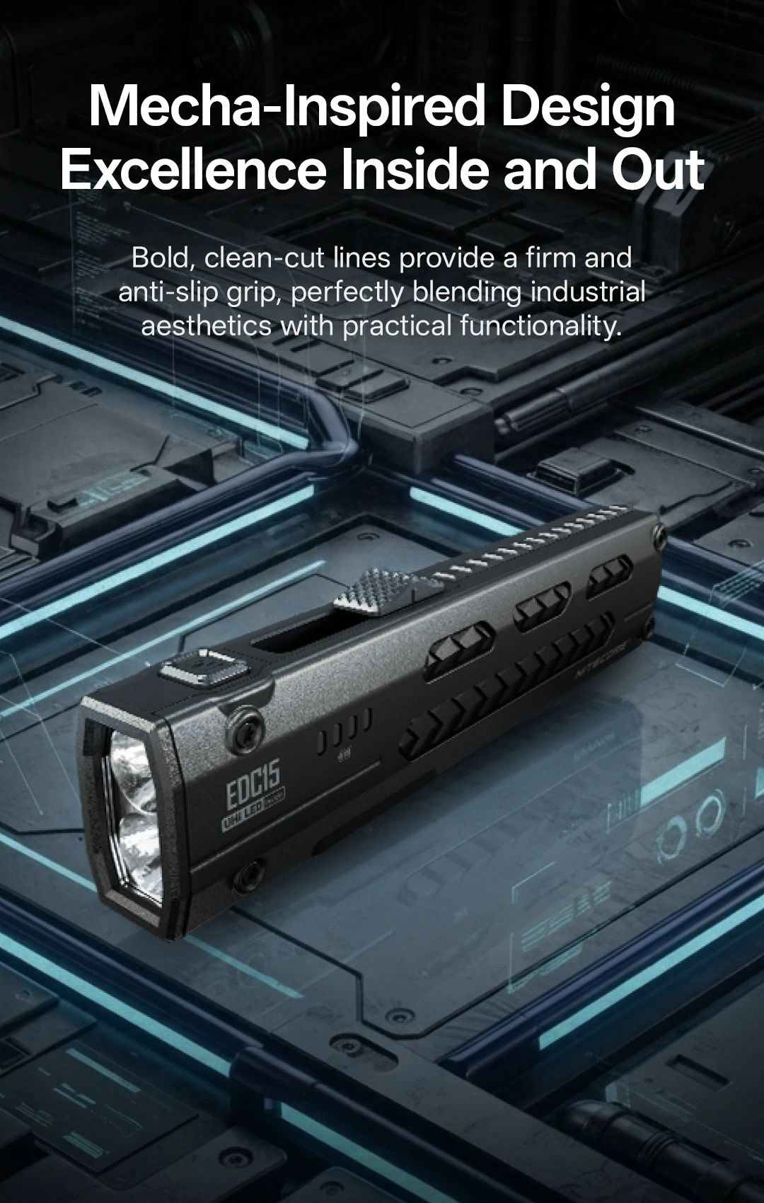 NITECORE Svietidlo EDC15 Ultratenké EDC svietidlo s UV 1200 lm (NC-EDC15)