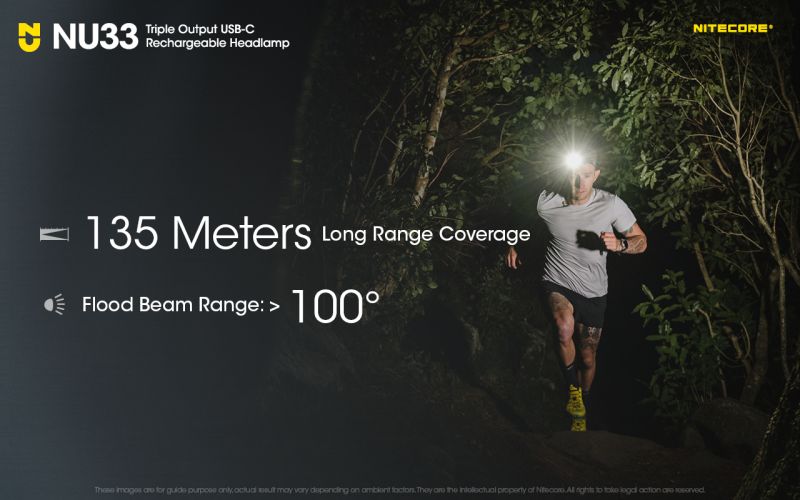 NITECORE Čelovka NU33  - black (NC-NU33-bk)