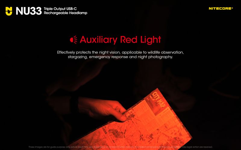 NITECORE Čelovka NU33  - black (NC-NU33-bk)