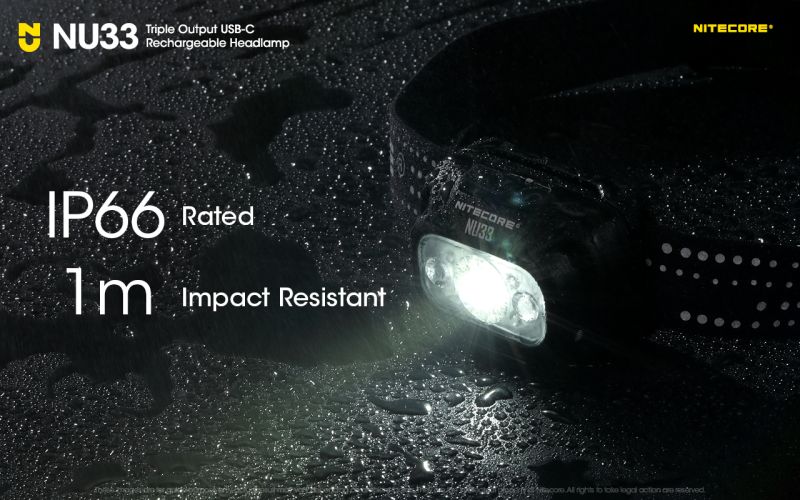 NITECORE Čelovka NU33  - black (NC-NU33-bk)