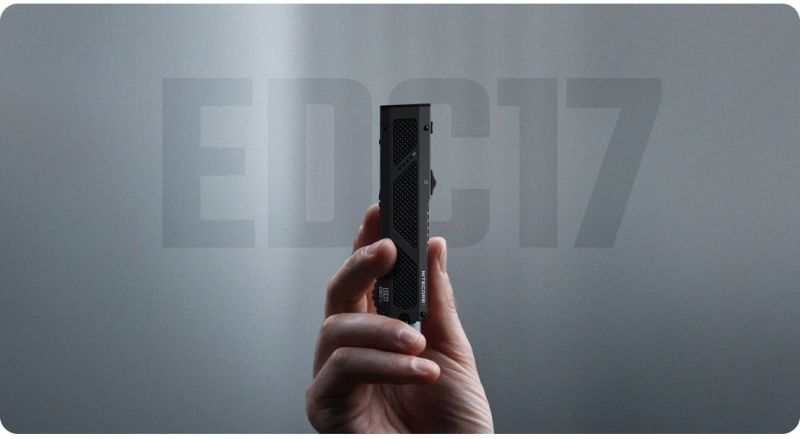 NITECORE Svietidlo EDC17 UltraSlim s UV a laserom - black (NC-EDC17)