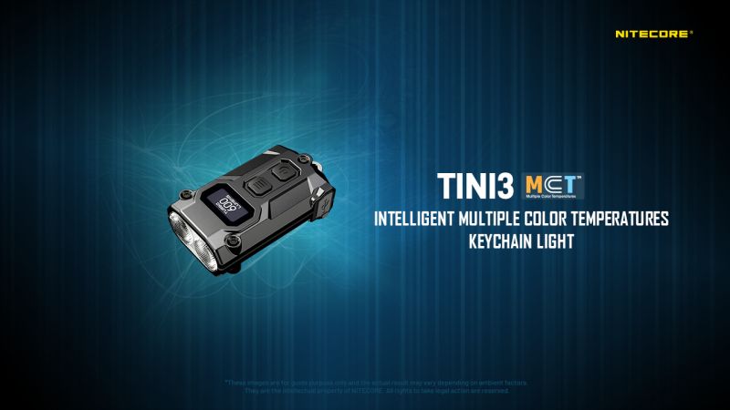 NITECORE Svietidlo TINI 3 - black (NC-TINI-3-bk)