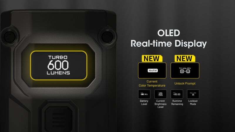 NITECORE Svietidlo TINI 3 - black (NC-TINI-3-bk)