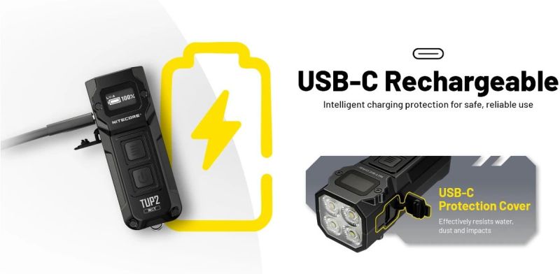NITECORE Svietidlo TUP2 - black (NC-TUP2-bk)
