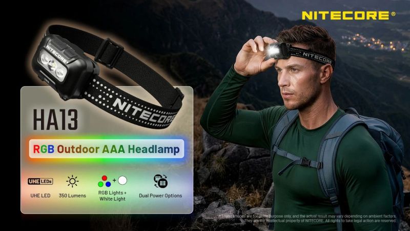 NITECORE Čelovka HA13 RGB - black (NC-HA13-RGB)