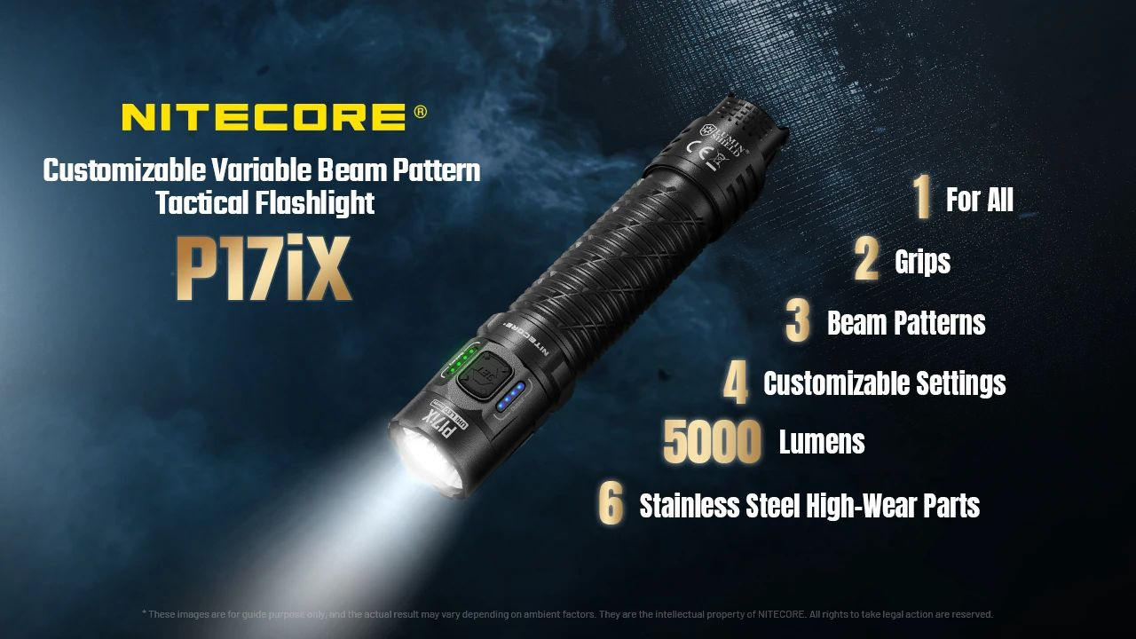 NITECORE Svietidlo P17iX - black (NC-P17iX)