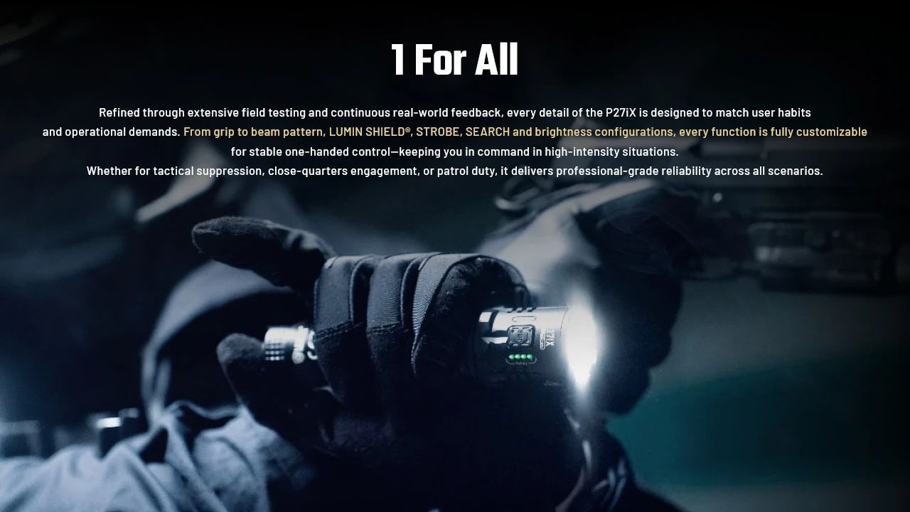 NITECORE Svietidlo P27iX - black (NC-P27iX)