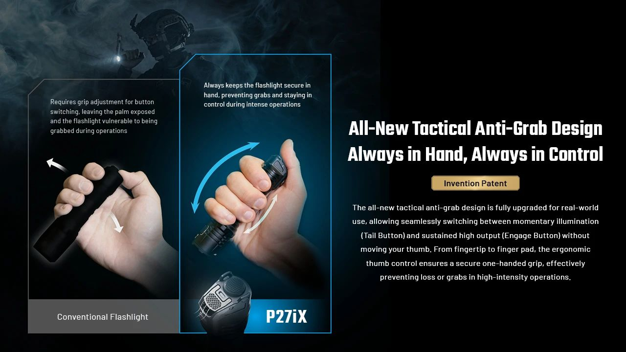 NITECORE Svietidlo P27iX - black (NC-P27iX)