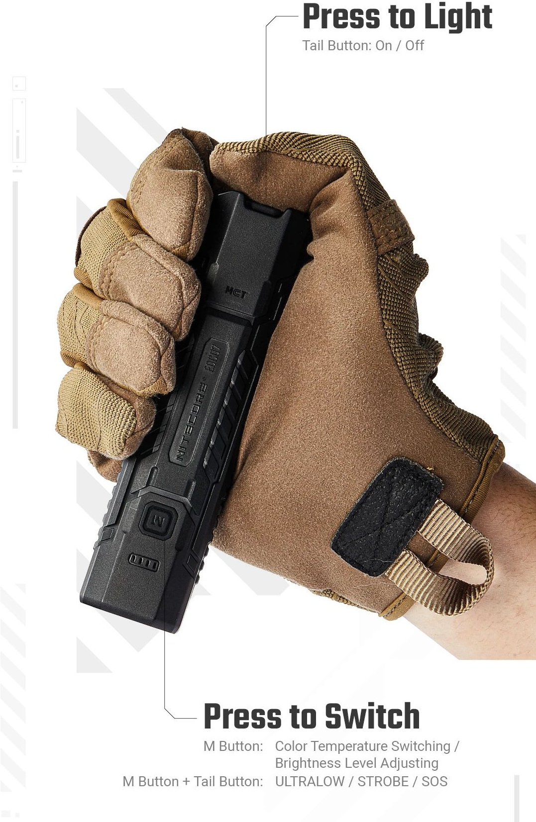 NITECORE Svietidlo EDC07 - black (NC-EDC07)