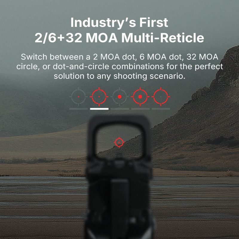 OSIGHT Kolimátor XR Red Dot Sight 2/6MOA Dot & 32MOA Circle