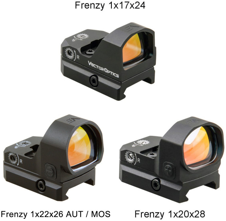 VECTOR OPTICS Kolimátor Frenzy 1x22x26mm MOS Red Dot (SCRD-36)