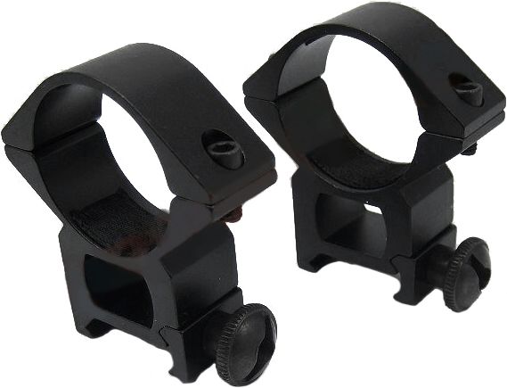 ACM Montážne krúžky vysoké 30 mm - čierne