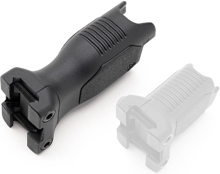 STRIKE INDUSTRIES Picatinny Angled Vertical Grip, long - čierny