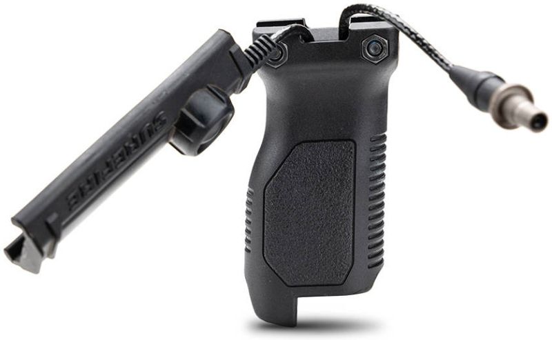 STRIKE INDUSTRIES Picatinny Angled Vertical Grip, long - čierny