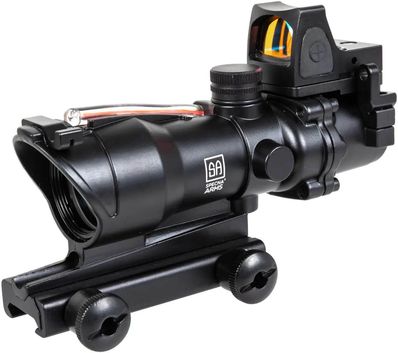 SPECNA ARMS Puškohľad/Kolimátor CORE RedFiber 4x32 / Sharp red dot sight - black