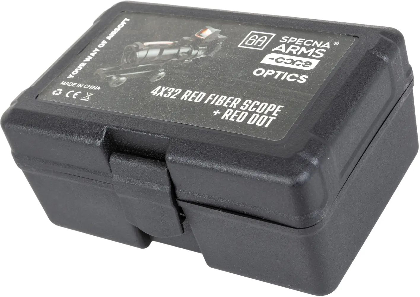 SPECNA ARMS Puškohľad/Kolimátor CORE RedFiber 4x32 / Sharp red dot sight - black