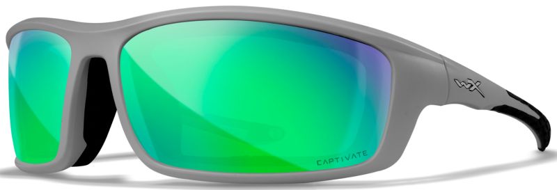 WILEY X Ochranné okuliare CRID - polarizované zelené sklá / matný šedý rám