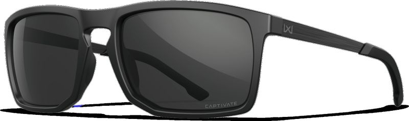 WILEY X Ochranné okuliare AXE Captivate - polarizované šedé sklá / matný čierny rám