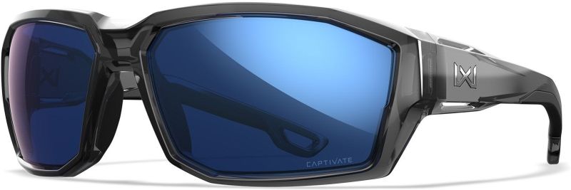 WILEY X Ochranné okuliare ALPINE Captivate - polarizované modré sklá / lesklý bledo šedý rám