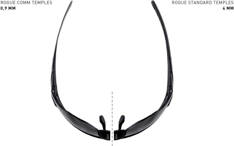 WILEY X Ochranné okuliare ROGUE COMM - šedé + číre + oranžové sklá / matný čierny rám