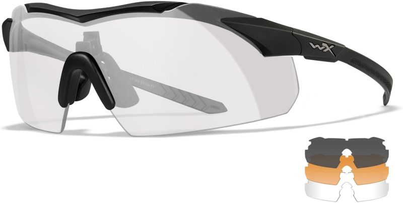 WILEY X Ochranné okuliare VAPOR COMM 2.5 - šedé + číre + oranžové sklá / matný čierny rám