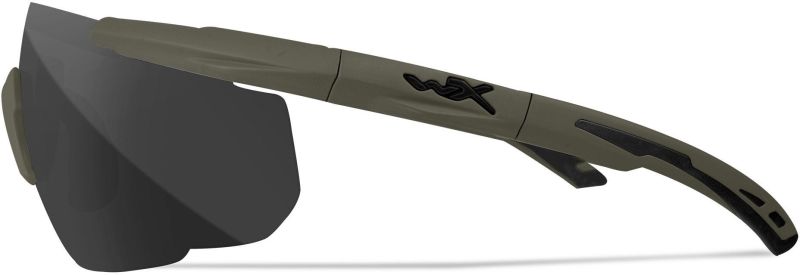 WILEY X Ochranné okuliare SABER ADVANCED - šedé + číre + oranžové sklá / matný zelený rám