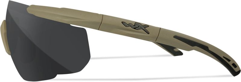 WILEY X Ochranné okuliare SABER ADVANCED - šedé + číre + oranžové sklá / matný pieskový rám