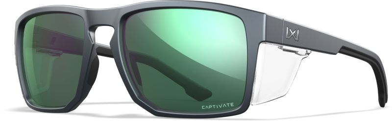 WILEY X Ochranné okuliare FOUNDER - polarizované zelené sklá / matný šedý rám