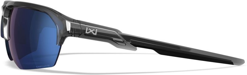 WILEY X Ochranné okuliare JAKL Captivate - polarizované modré sklá / lesklý šedý rám