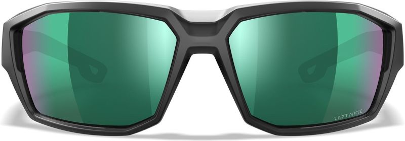 WILEY X Ochranné okuliare ALPINE Captivate - polarizované zelené sklá / matný čierny rám